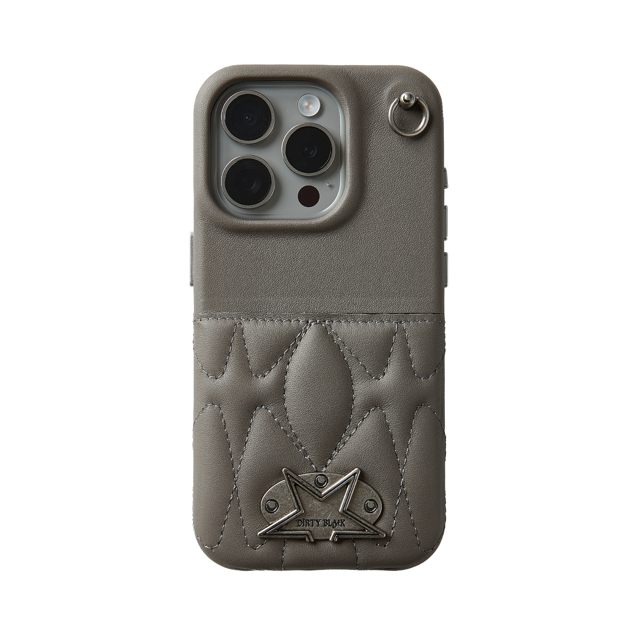 A&X grey no.002 card slot leather iphone case