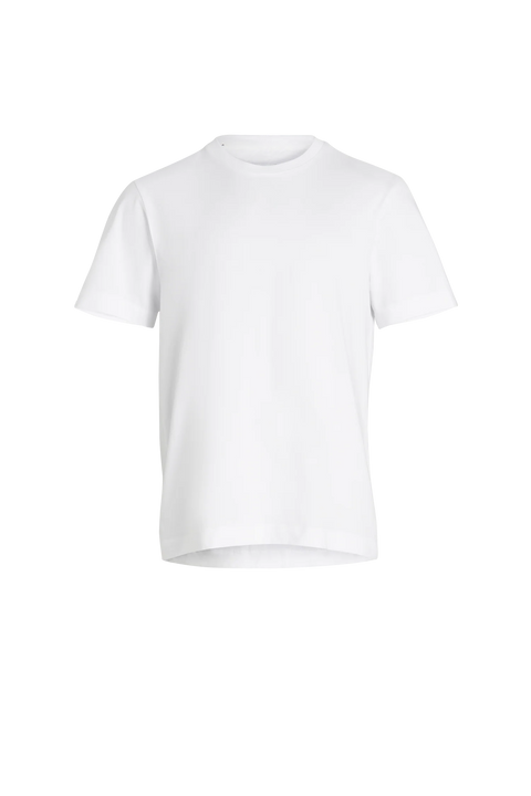 Handgeschriebenes, locker sitzendes weißes T-Shirt