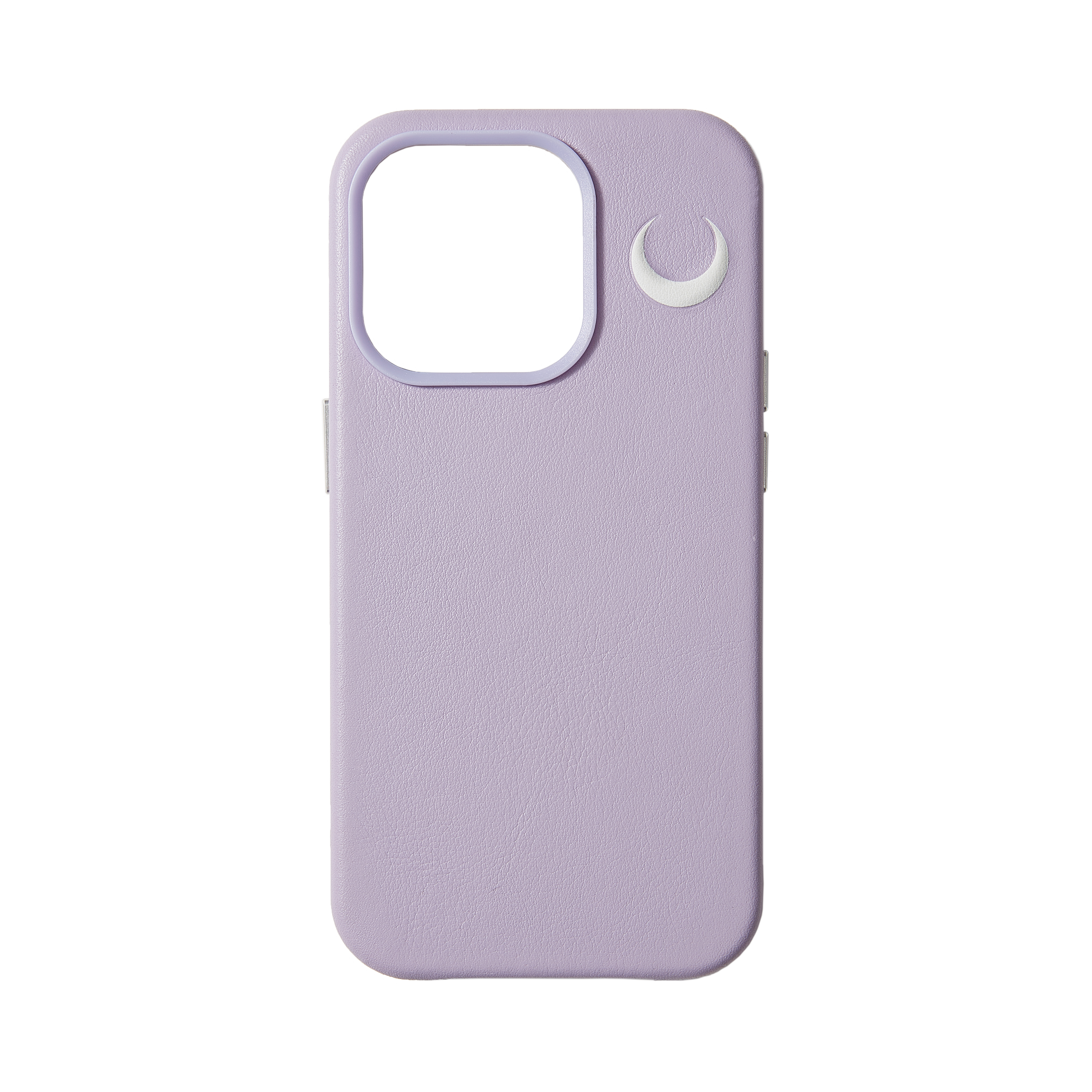 crescent magsafe purple leather iphone case