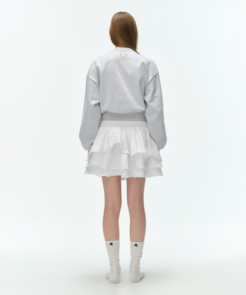ruffle white skirt